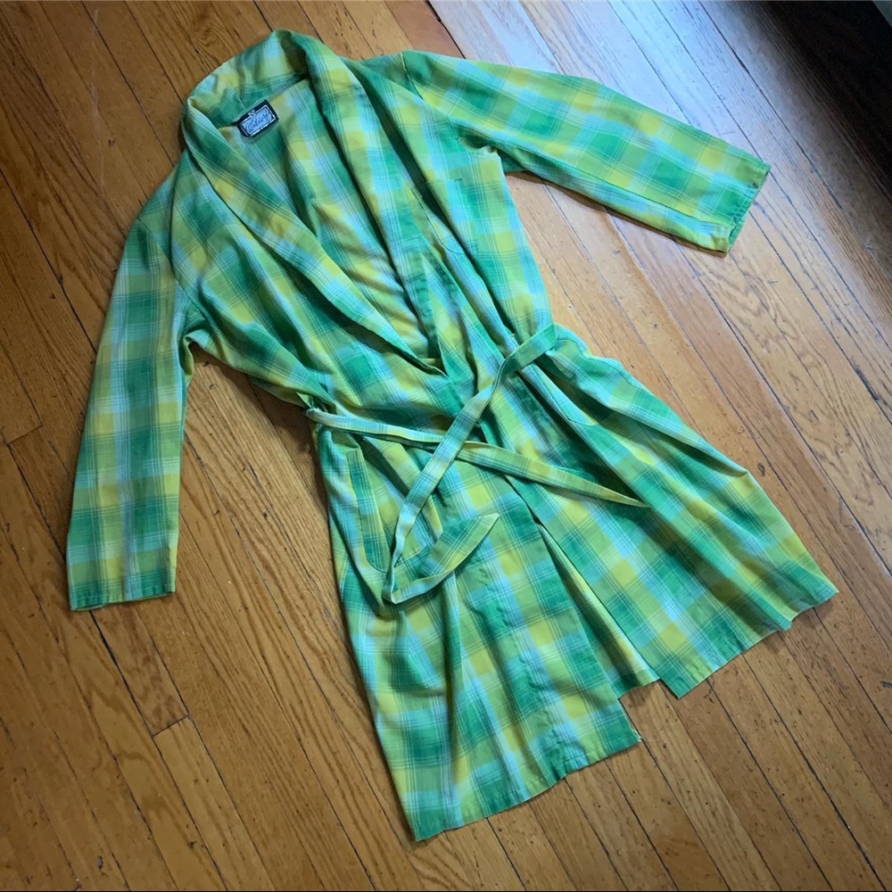 Vintage 1960s/1970s Plaid Robe